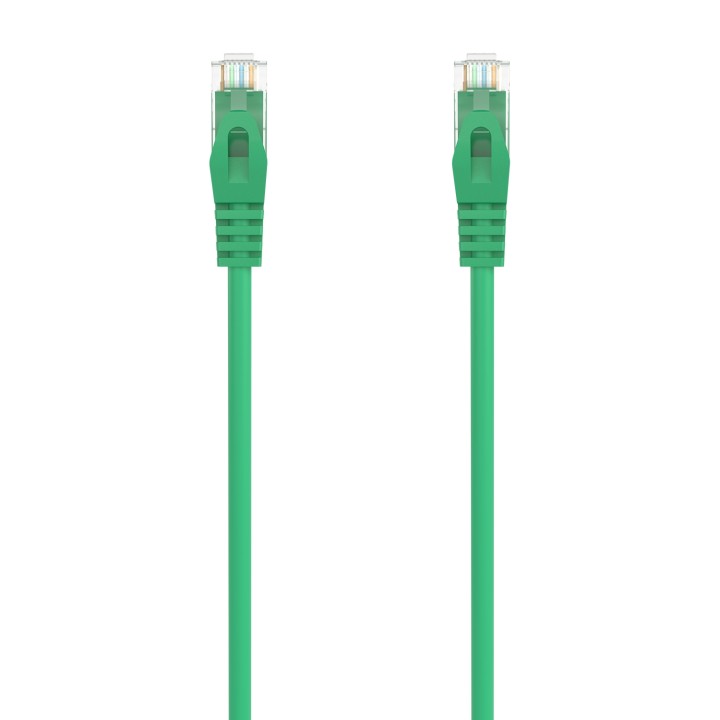 AISENS Cable de Red Latiguillo RJ45 LSZH Cat.6A 500 Mhz UTP AWG24, Verde, 2.0M
