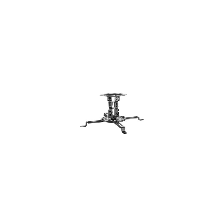 AISENS Soporte Universal Giratorio, Inclinable de Techo para Proyector 13.5Kg, Negro