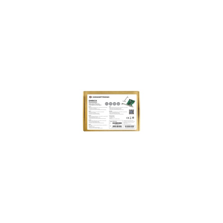 Conceptronic EMRICK09G tarjeta y adaptador de interfaz Interno USB 3.2 Gen 2 (3.1 Gen 2)