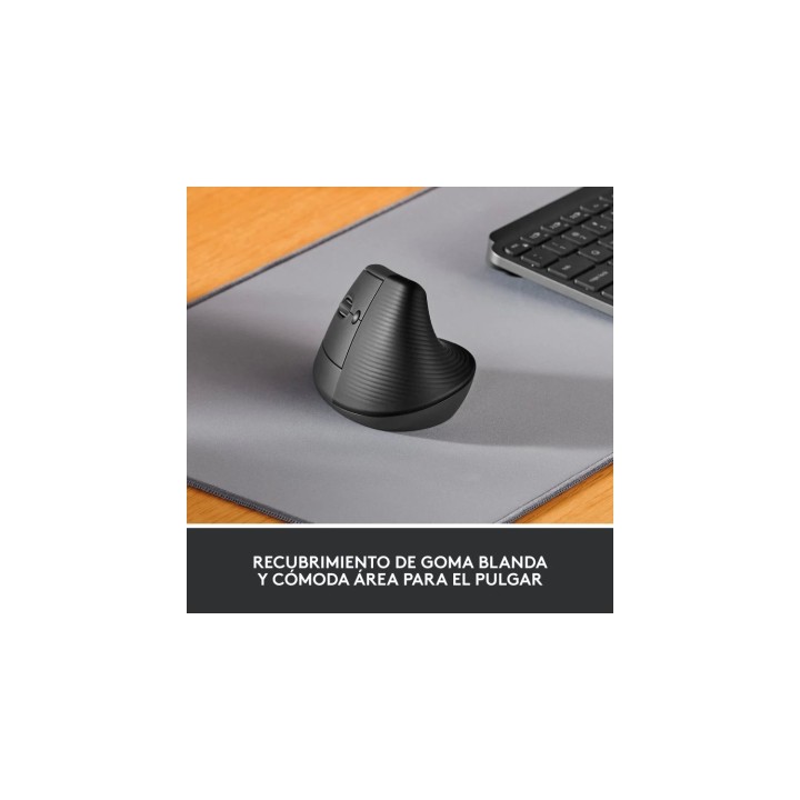 Logitech Lift ratón Izquierda RF Wireless + Bluetooth Optico 4000 DPI