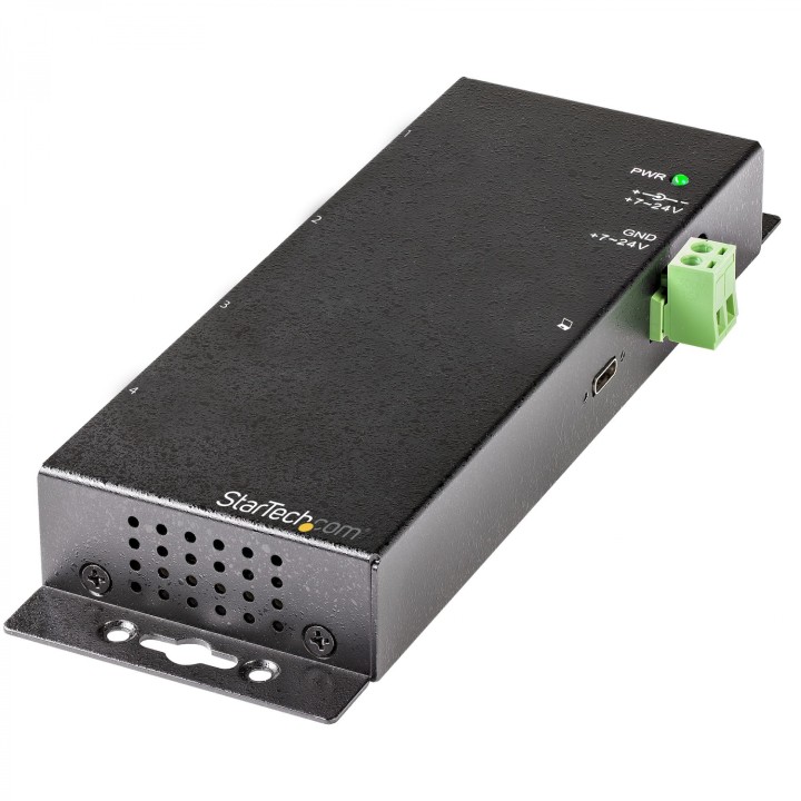 StarTech.com Hub USB C de 4 Puertos - 10Gbps - Ladrón Concentrador Industrial 2x USB Tipo C - 2x USB-A - con Protección ESD -