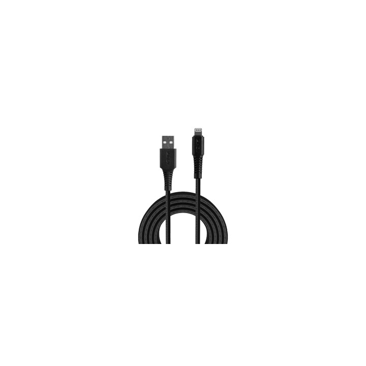 Lindy 31290 cable de conector Lightning 0,5 m Negro