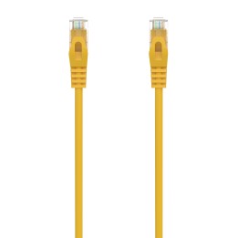 AISENS Cable de Red Latiguillo RJ45 LSZH Cat.6A 500 Mhz UTP AWG24, Amarillo, 25CM