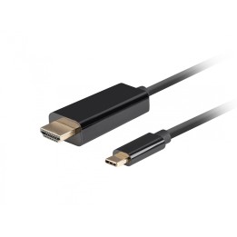Lanberg CA-CMHD-10CU-0018-BK adaptador de cable de vÍ­deo 1,8 m USB Tipo C HDMI