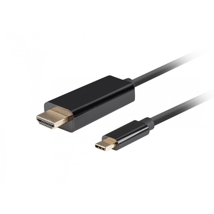 Lanberg CA-CMHD-10CU-0018-BK adaptador de cable de vÍ­deo 1,8 m USB Tipo C HDMI