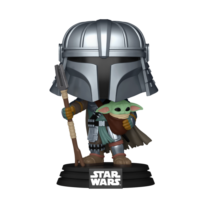 Figura POP Star Wars Impressions Mandalorian with Grogu Exclusive