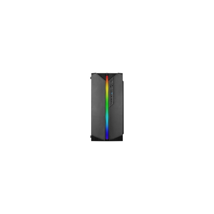 Mars Gaming MC-S1 Negro Caja PC Compacta Gaming Micro-ATX Iluminación ARGB 12 Modos Ventilador FRGB Ventana Lateral Completa