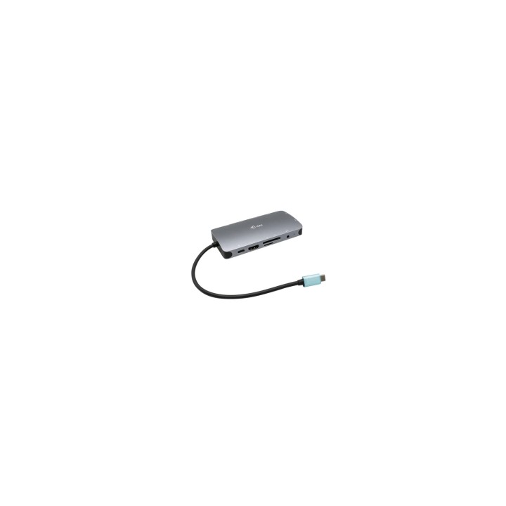 i-tec Metal USB-C Nano Dock HDMI/VGA with LAN + Universal Charger 77 W
