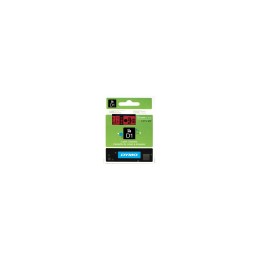CINTA ROTULADORA AUTOADHESIVA DYMO D1 12MM X 7M PARA ROTULADORAS LABEL MANAGER NEGRO SOBRE ROJO S0720570