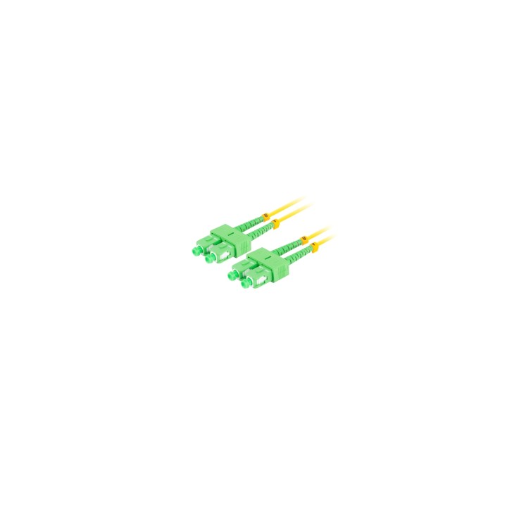 Lanberg FO-SASA-SD11-0020-YE cable de fibra optica 2 m SC/APC G.657.A1 Verde, Amarillo