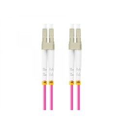 Lanberg FO-LULU-MD41-0010-VT cable de fibra optica 1 m LC/UPC OM4 Violeta