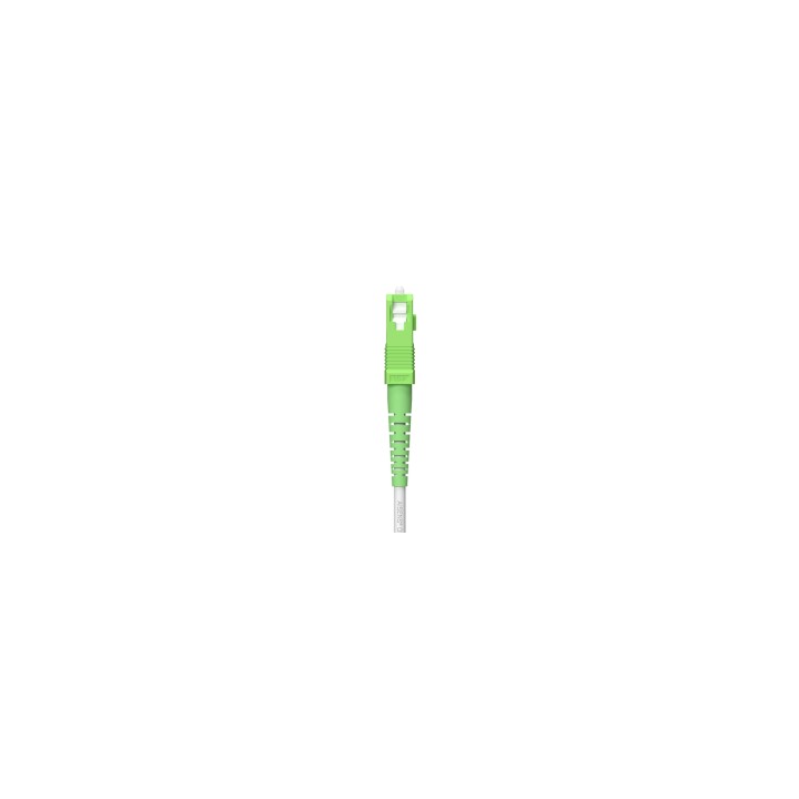 AISENS Cable Fibra Í“ptica Latiguillo G657A2 3.0 9/125 SMF Simplex CPR DCA LSZH, SC/APC-SC/APC, Blanco, 60 m