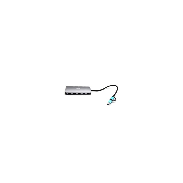 i-tec USB 3.0 USB-C/Thunderbolt 3x Display Metal Nano Dock with LAN + Power Delivery 100 W