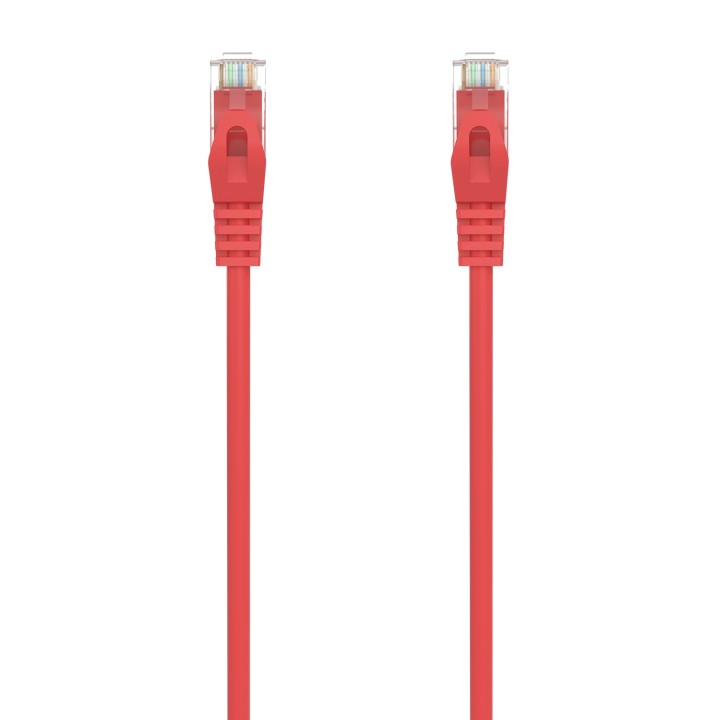 AISENS Cable de Red Latiguillo RJ45 LSZH Cat.6A 500 Mhz UTP AWG24, Rojo, 30CM
