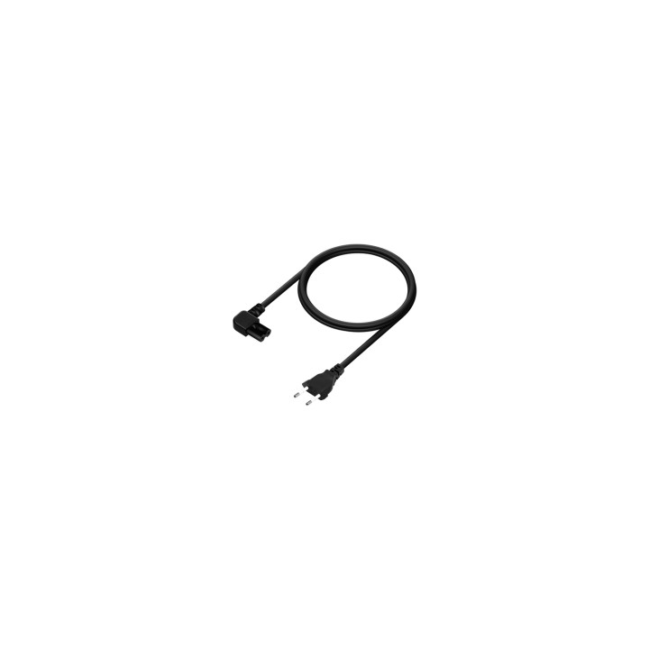 AISENS Cable Alimentación Acodado Forma 8, CEE7/16/M-C7/H, Negro, 3.0M