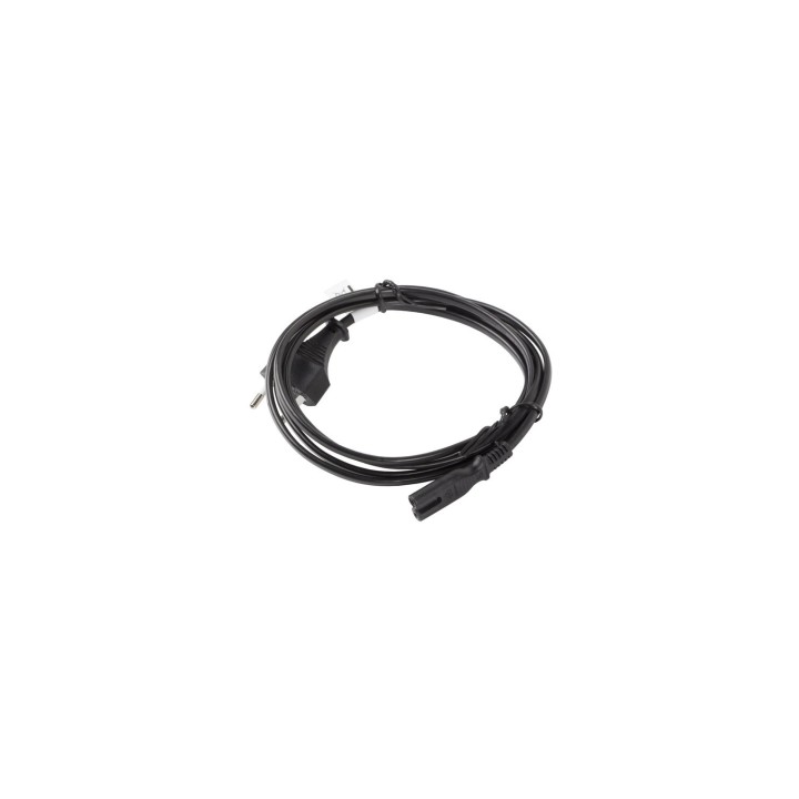 Lanberg CA-C7CA-11CC-0030-BK cable de transmisión Negro 3 m CEE7/16 C7 acoplador