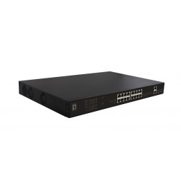 LevelOne FGP-2031 switch No administrado Fast Ethernet (10/100) EnergÍ­a sobre Ethernet (PoE) 1U Negro