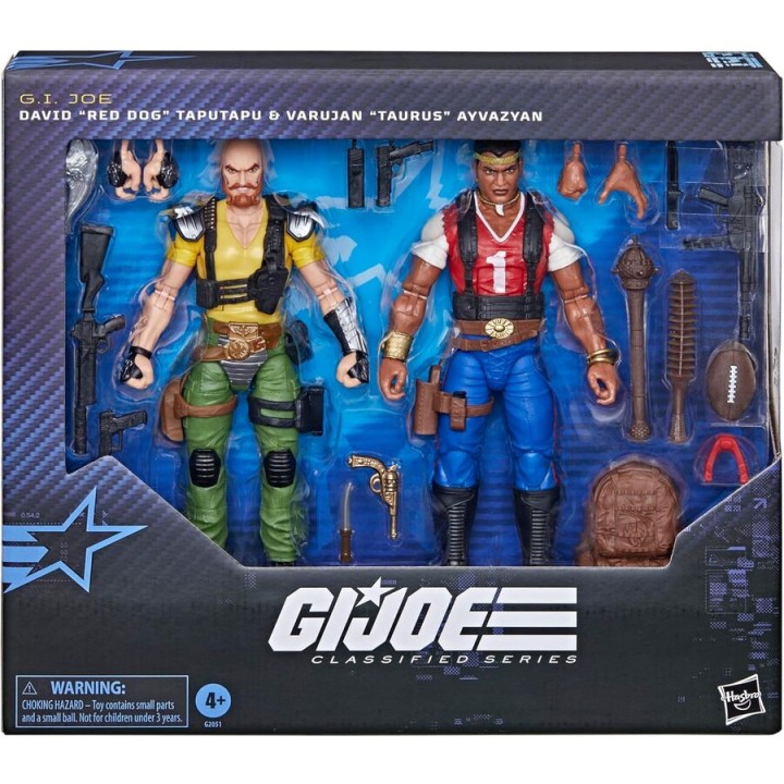 Set figuras David Red Dog Taputapu & Varujan Taurus Ayvazyan G.I. Joe Classified Series 15cm
