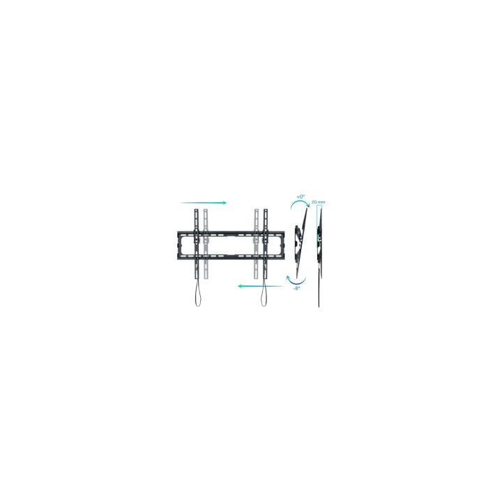 TooQ LP1081T-B soporte para TV 2,03 m (80") Negro