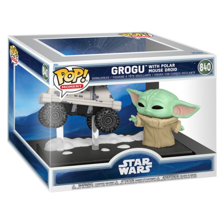 Figura POP Moments Star Wars: The Mandalorian & Grogu - Grogu with Polar Mouse Droid
