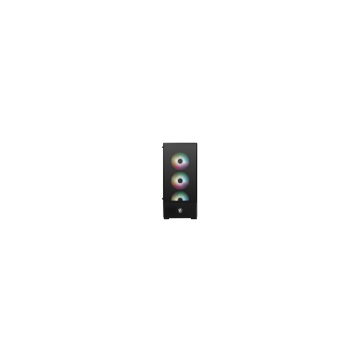 MSI MAG FORGE 112R carcasa de ordenador Midi Tower Negro, Transparente