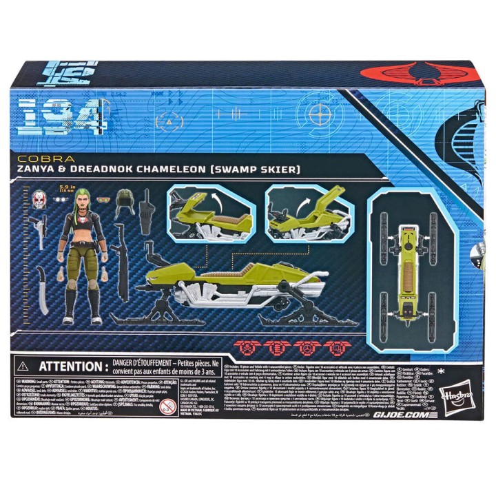 Figura Zanya and Dreadnok Chameleon Classified Series Cobra G.I. Joe 15cm