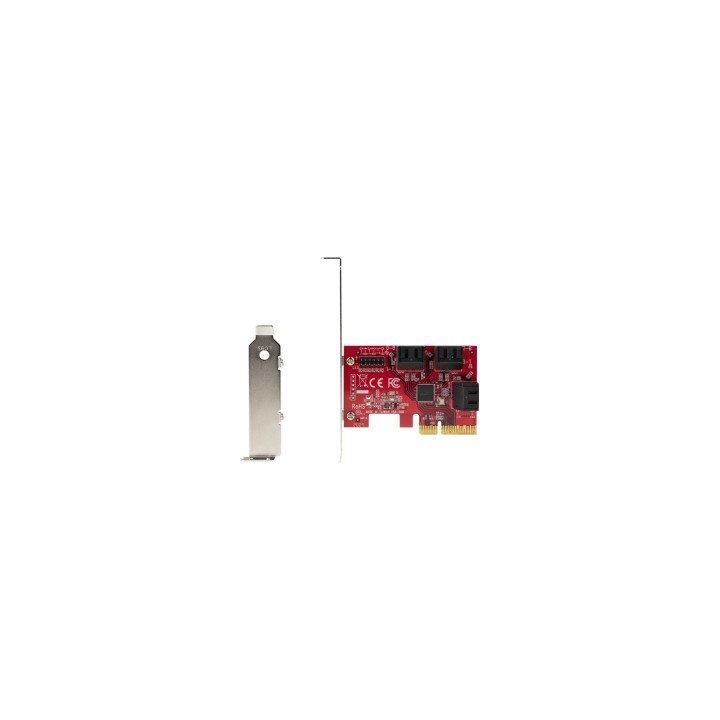StarTech.com Tarjeta PCIe SATA - Tarjeta Controladora PCI Express de 6 Puertos SATA - 6Gbps - con Bracket de Perfil Bajo - con