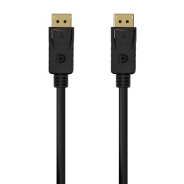 AISENS Cable DISPLAYPORT V1.2 4K@60Hz, DP/M-DP/M, Negro,1.5M