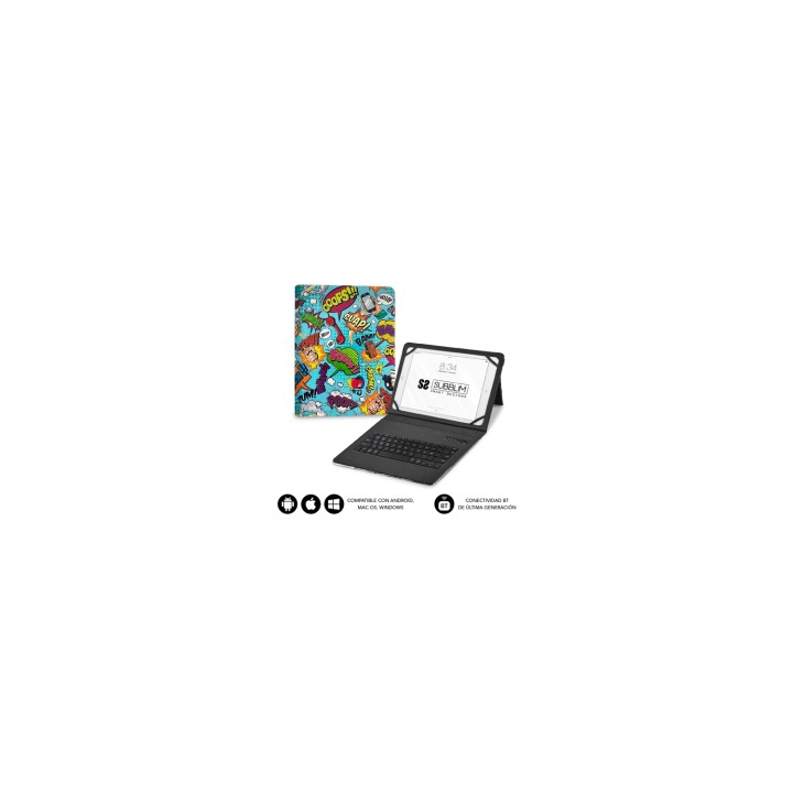 SUBBLIM Funda con Teclado Keytab Pro BT Trendy Comic