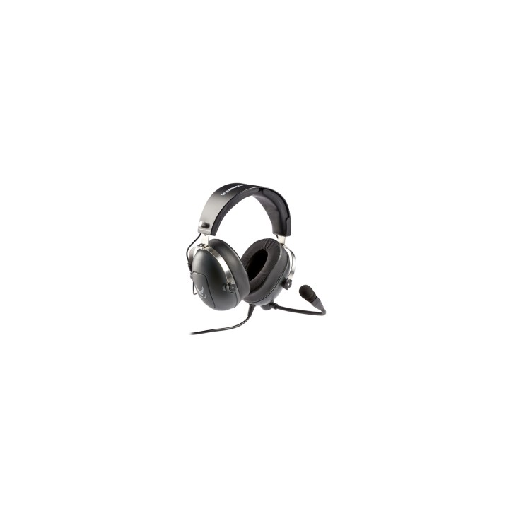 Thrustmaster 4060196 auricular y casco Auriculares Alámbrico Aviación/Control de tráfico aéreo Gris