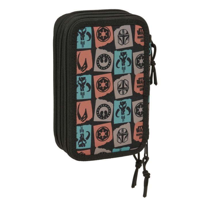 Portatodo Mandalorian & Grogu Star Wars triple 37pzs