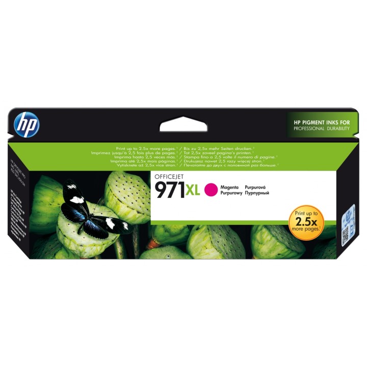 HP Cartucho de tinta original 971XL de alta capacidad magenta
