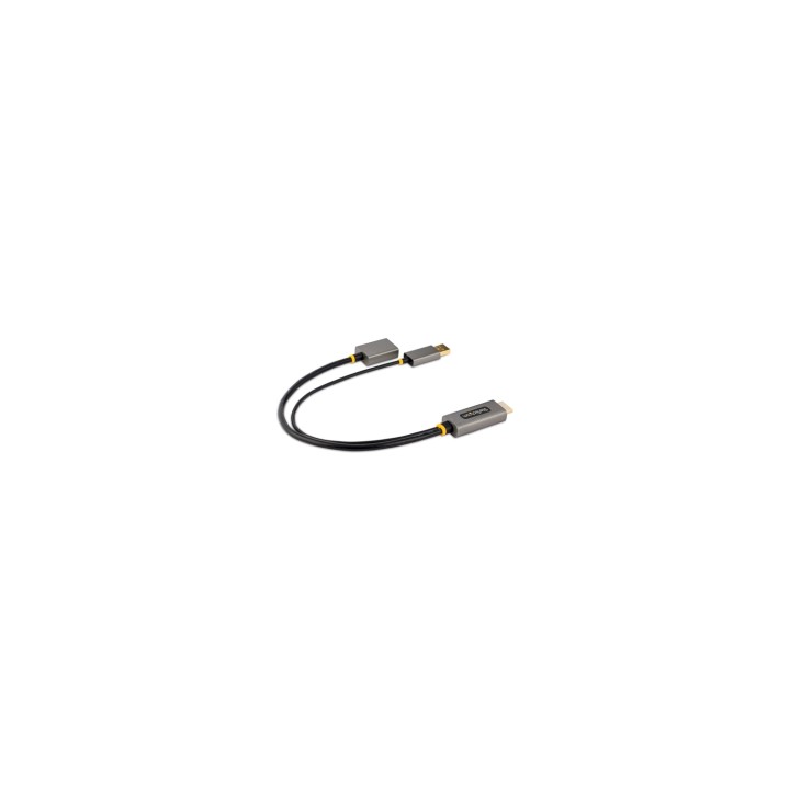 StarTech.com Cable 30cm Adaptador HDMI a DisplayPort - Activo - 4K 60Hz - Conversor HDMI 2.0 a DP 1.2 - HDR - Alimentado por el