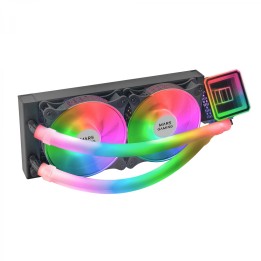 Mars Gaming ML-ULTRA240 Negro Refrigeración LÍ­quida CPU TDP 500W Espejo Infinito 2 Ventiladores Silenciosos FDB ARGB Tubos