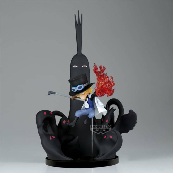 Figura world collectable Sabo & Five Elders One Piece 14cm