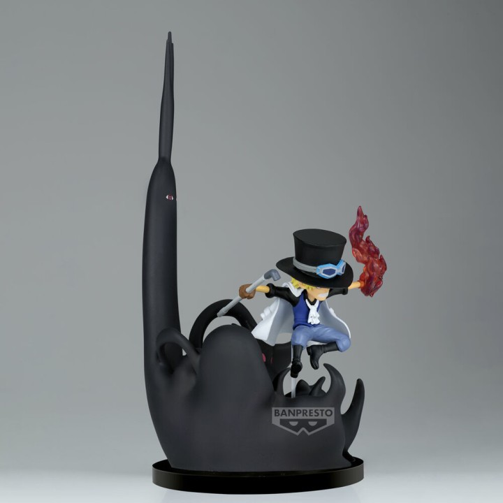 Figura world collectable Sabo & Five Elders One Piece 14cm