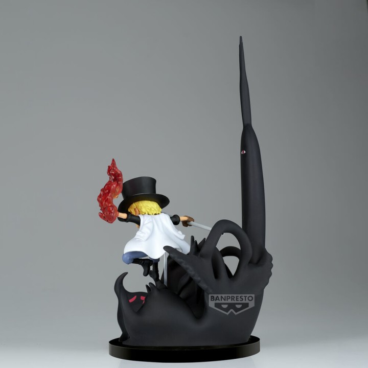 Figura world collectable Sabo & Five Elders One Piece 14cm