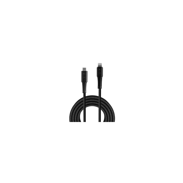 Lindy 31285 cable de conector Lightning 0,5 m Negro
