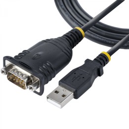 StarTech.com Cable de 1m USB a Serie, Conversor DB9 Macho RS232 a USB, Prolific, Adaptador USB a Serial para