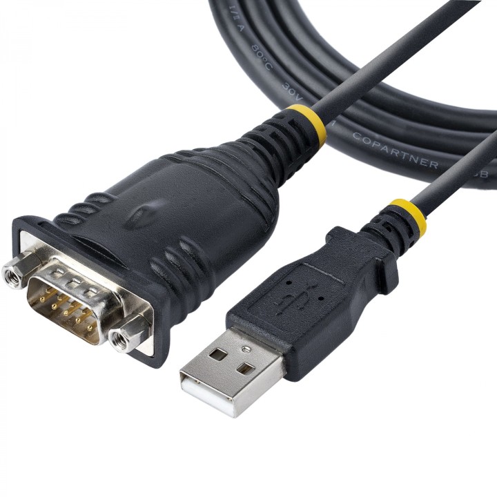 StarTech.com Cable de 1m USB a Serie, Conversor DB9 Macho RS232 a USB, Prolific, Adaptador USB a Serial para