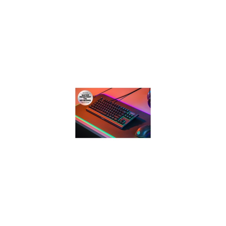 Steelseries APEX 3 TKL teclado USB QWERTY Inglés de EE. UU. Negro