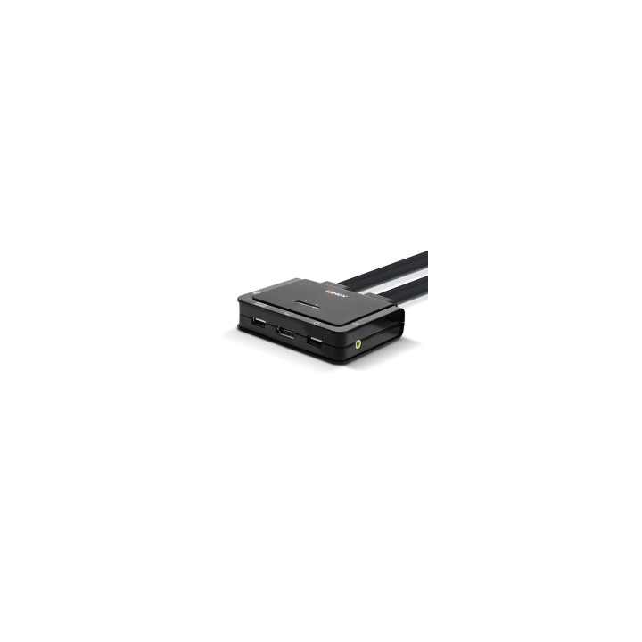 Lindy 42344 interruptor KVM Montaje en rack Negro