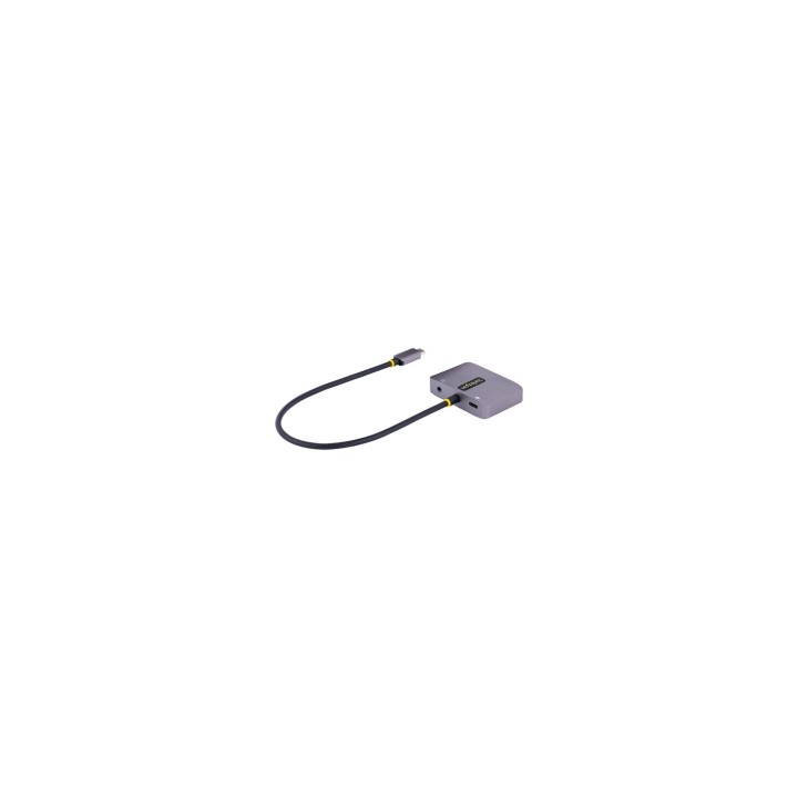 StarTech.com Adaptador de VÍ­deo USB C, Adaptador Multipuertos USB Tipo C a HDMI VGA con Salida de Audio de 3,5mm, HDR 4K a