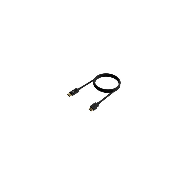 AISENS Cable Conversor DISPLAYPORT a HDMI, DP/M-HDMI/M, Negro, 0.5M