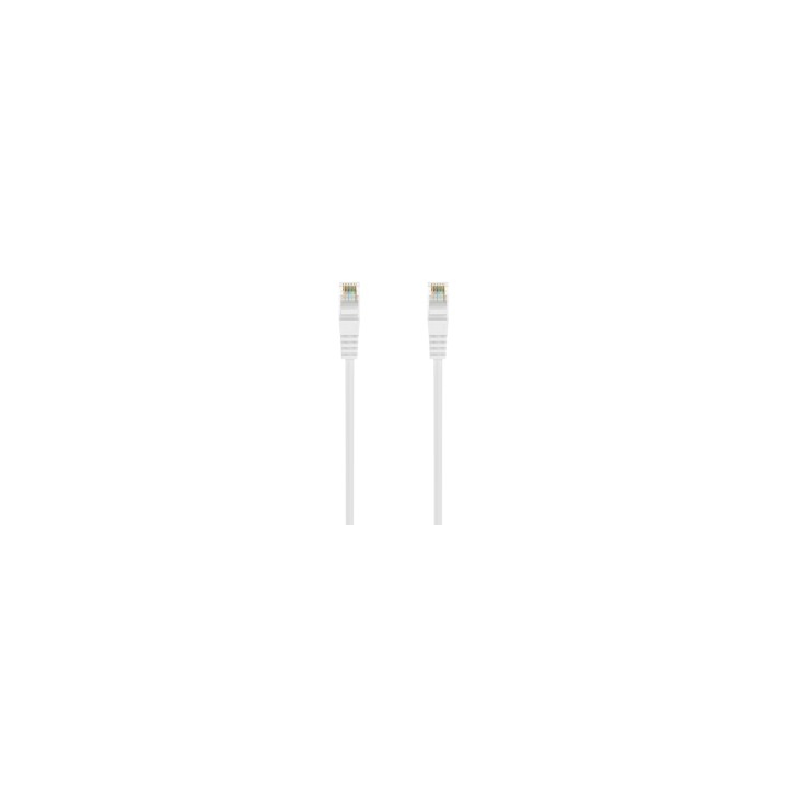 AISENS Cable de Red Latiguillo RJ45 LSZH Cat.6A 500 Mhz UTP AWG24, Blanco, 1.0M