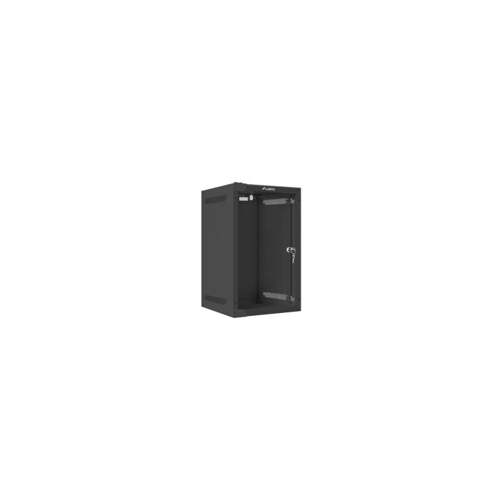 Lanberg WF10-2309-10B armario rack 9U Bastidor de pared Negro
