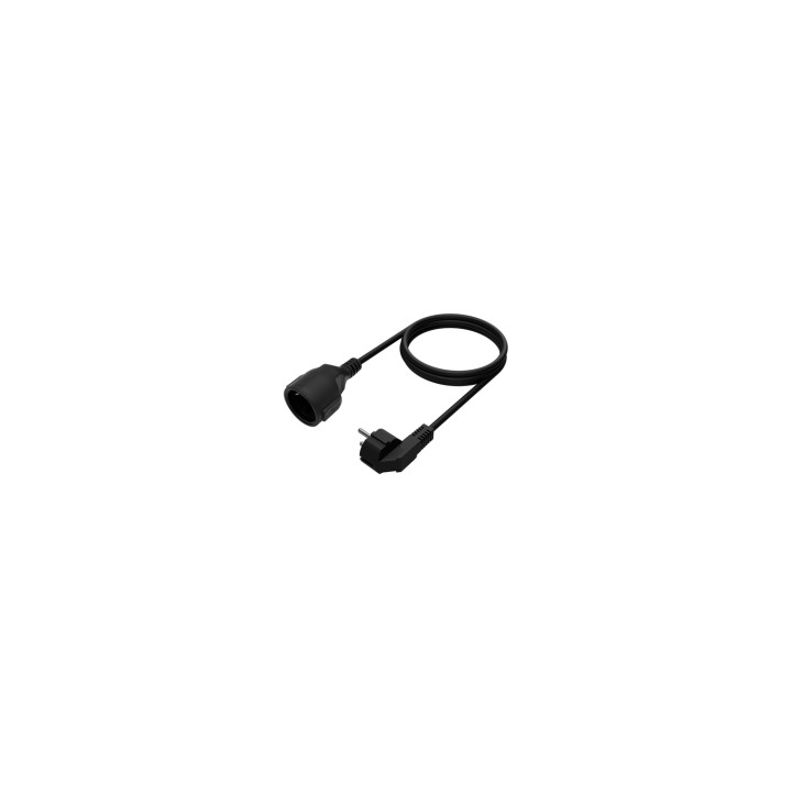 AISENS Cable Alargador de Alimentacion Schuko, CEE7/M-CEE7/H, Negro, 10M
