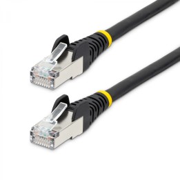 StarTech.com Cable de 7,5m de Red Ethernet CAT6a - Negro - Low Smoke Zero Halogen (LSZH) - 10GbE - 500MHz - PoE++ de 100W -