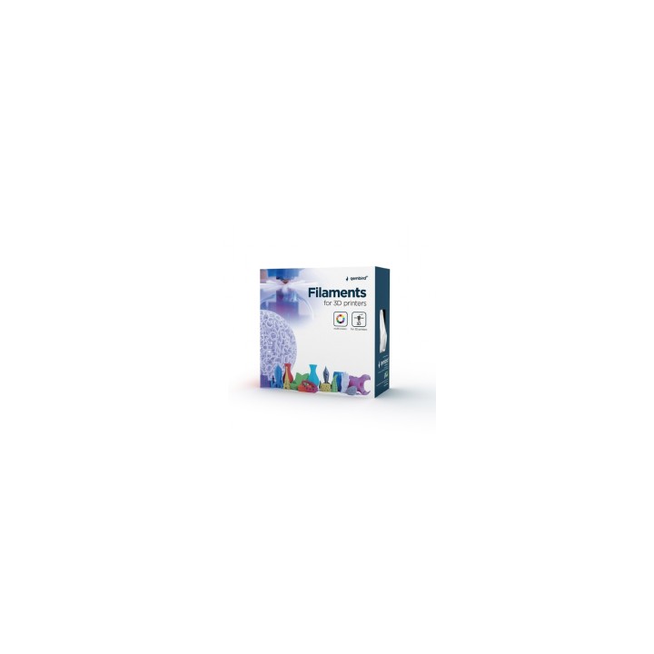 Gembird 3DP-PLA1.75GE-01-W material de impresión 3d Ícido poliláctico (PLA) Blanco 200 g