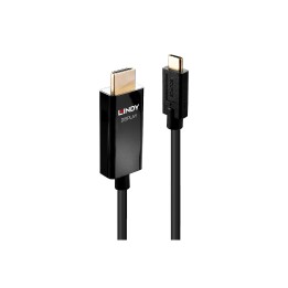 Lindy 43293 adaptador de cable de vÍ­deo 3 m USB Tipo C HDMI tipo A (Estándar) Negro
